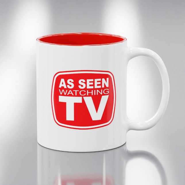 As Seen Watching TV Two-Tone Coffee Mug (Creator Uploaded)