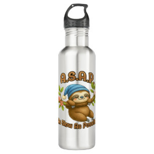 As Slow As Possible - Cute Sloth ASAP Classic T-Sh 710 Ml Water Bottle