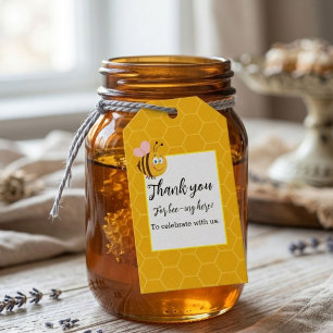 As sweet as can bee thank you baby shower gift tags