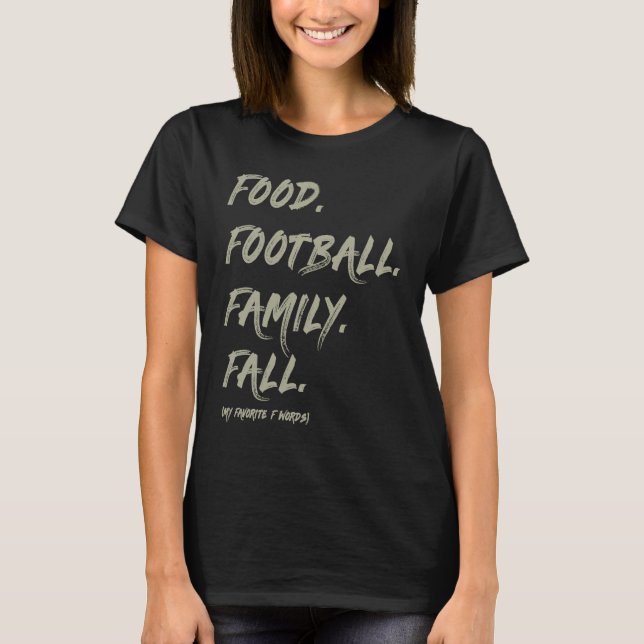 AS tees Food Family Football Fall (Front)