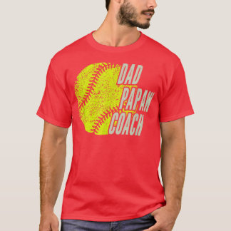 AS tees Softball Dad Papaw Coach 