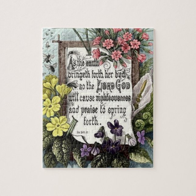 As The Earth Bringeth Forth Jigsaw Puzzle (Vertical)