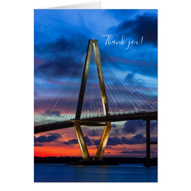 As The Lights Come On Thank You Card (Front)