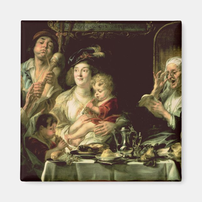 As the Old Sing, so the Young Pipe, 1638 Magnet (Front)