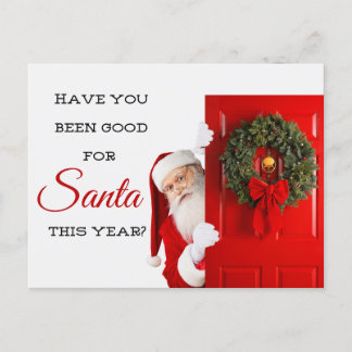 As-tu été gentil ? Carte postale de Noël