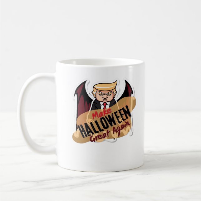 As Vampire - Make Halloween Great Again. Classic Coffee Mug (Left)