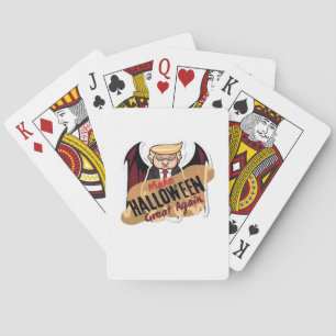 As Vampire - Make Halloween Great Again. Classic Playing Cards