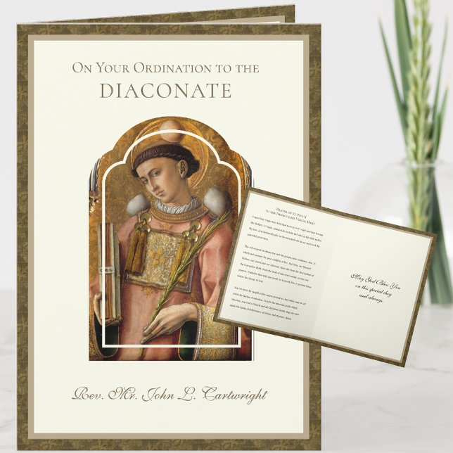 AS YOU ARE ORDAINED TO THE DIACONATE CARD (Creator Uploaded)
