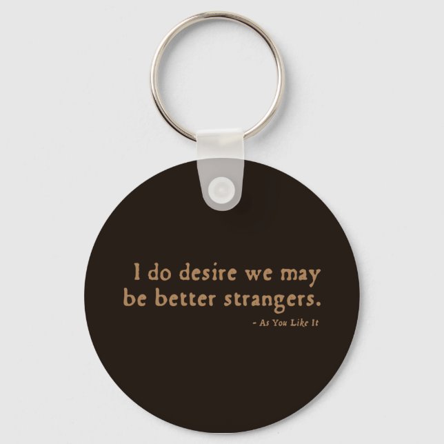 As You Like It Insult (16thC version) Keychain (Front)