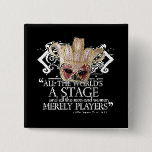As You Like It Quote 2 Inch Square Button