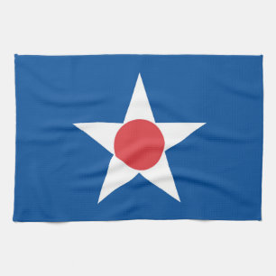 Asahikawa city flag Hokkaido prefecture japan symb Kitchen Towel