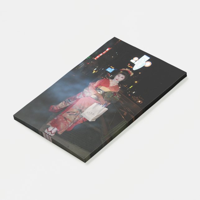 Asakusa Geisha Neo Tokyo Post-it Notes (Angled)