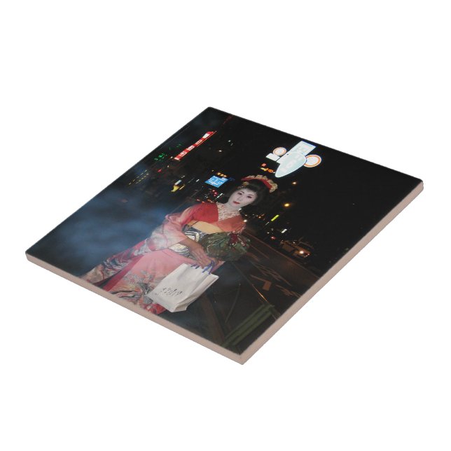 Asakusa Geisha Neo Tokyo Tile (Side)