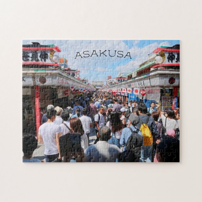 Asakusa market, Tokyo, Japan Jigsaw Puzzle (Horizontal)