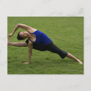 Asana yoga postcard