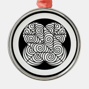 Asano Hawk feathers Metal Ornament