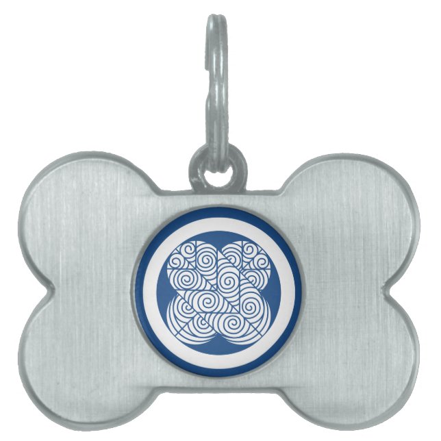 Asano Hawk feathers Pet Name Tag (Front)