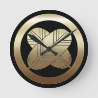 asano kamon family crest clock
