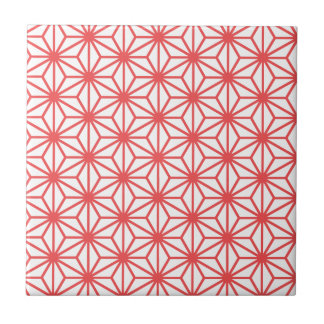 Asanoha RedPink Tile