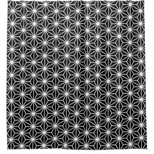 Asanoha Style - White on Black