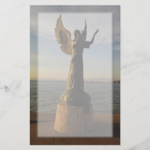 ASAS Angel Statue at Sunset Stationery