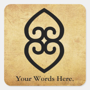 ASASE YE DURU Providence and the Divinity Earth Square Sticker