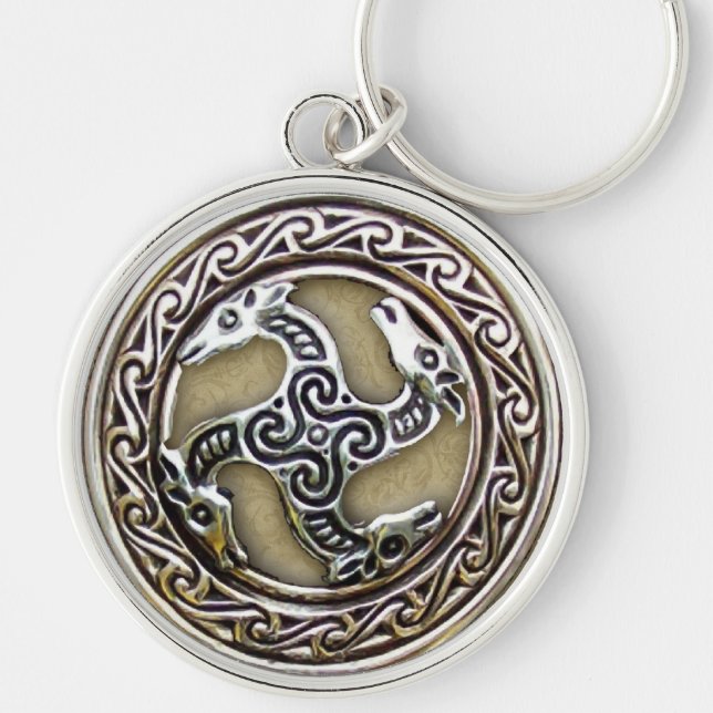 Asatru Fylfot Keychain (Front)
