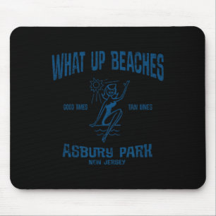 Asbury Park New Jersey Nj Funny Vintage Beaches Te Mouse Pad