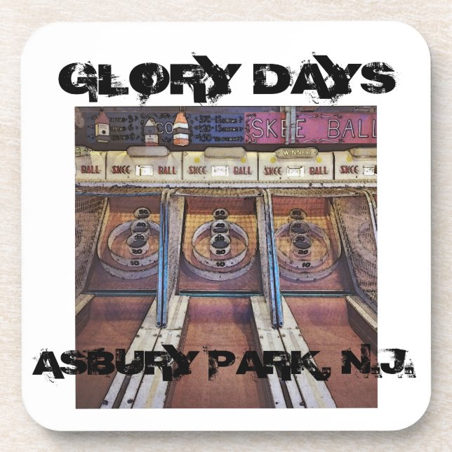 Asbury Park New Jersey Skeeball dessous de verre (Devant)