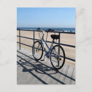 Asbury Park NJ Boardwalk - Bicycle Postcard