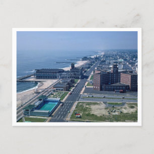 Asbury Park NJ< New Jersey 1978, Aerial View Postcard