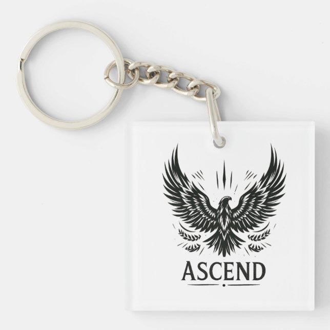 Ascend – Rising Eagle Emblem Keychain (Front)
