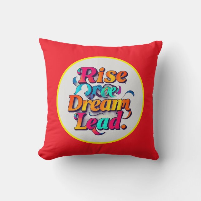 "Ascend to Greatness" Throw Pillow (Front)