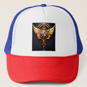 "Ascend to Triumph: Crystal Eagle Emblem" Trucker Hat