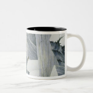Ascending a Cliff, from 'A Narrative of an Ascent Two-Tone Coffee Mug