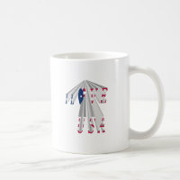 Ascending Patriotism: I Love USA Perspective Art