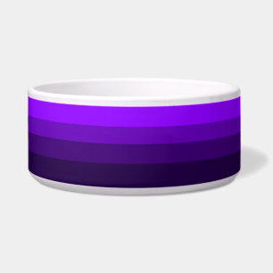 Ascending Purples Ceramic Pet Bowl