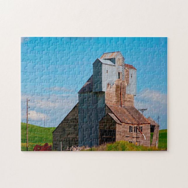 Ascenseur De Grain Idaho. Jigsaw Puzzle (Horizontal)