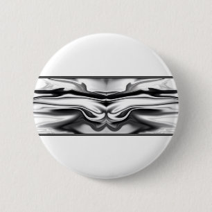 Ascension - chrome angel abstract 2 inch round button