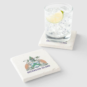 Ascension Island coat of arms Stone Coaster