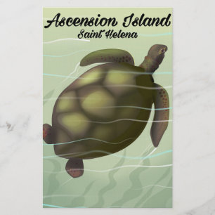 Ascension Island Sea Turtle Stationery