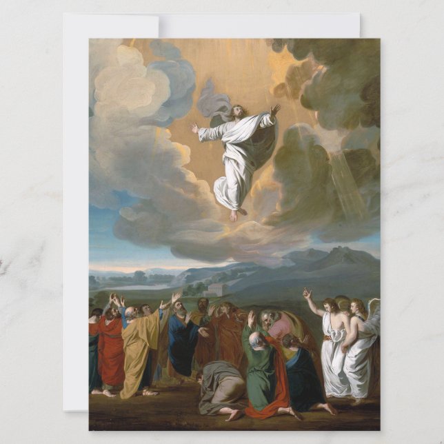 Ascension (Jesus Christ Ascending to Heaven) Card (Front)