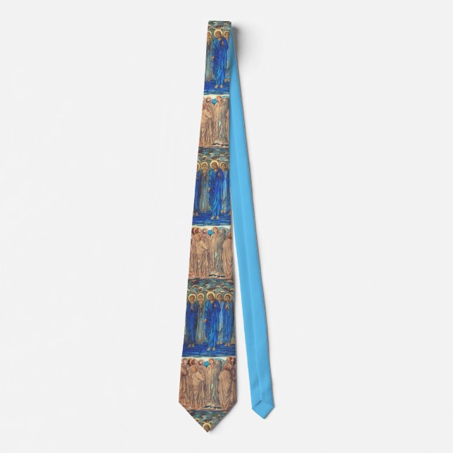 Ascension of Christ by Edward Burne Jones Fine Tie (Front)
