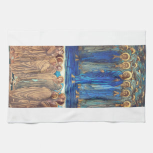 Ascension of Christ by Edward Burne Jones Kitchen Towel