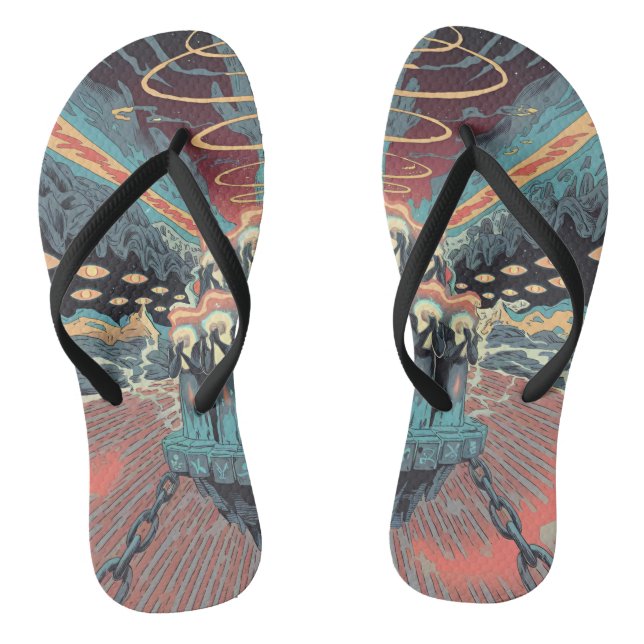 Ascension of the Bound Prophets Flip Flops (Footbed)