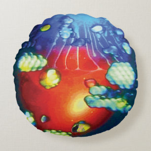 Ascension Trance Round Pillow