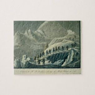 Ascent of Mr. De Saussure to the Summmit of Mont B Jigsaw Puzzle
