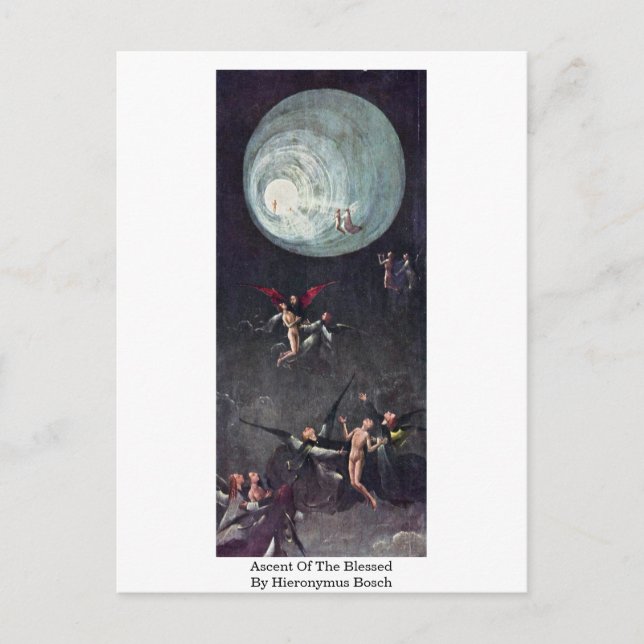Ascent Of The Blessed. By Hieronymus Bosch Postcard (Front)