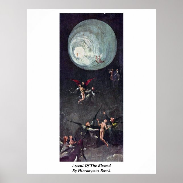 Ascent Of The Blessed. By Hieronymus Bosch Poster (Front)