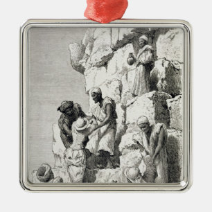 Ascent of the Great Pyramid, 19th century Metal Ornament